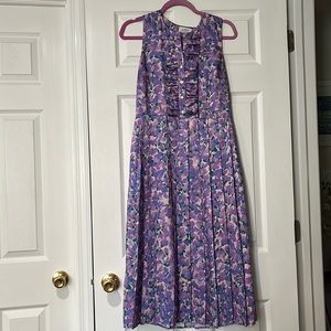 J. Crew Collection floral pleated dress